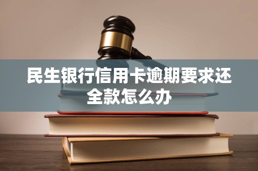 民生银行信用卡逾期要求还全款怎么办