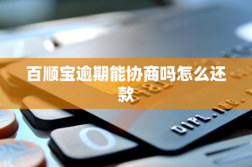 百顺宝逾期能协商吗怎么还款