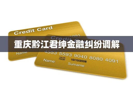 重庆黔江君绅金融纠纷调解