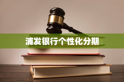 浦发银行个性化分期