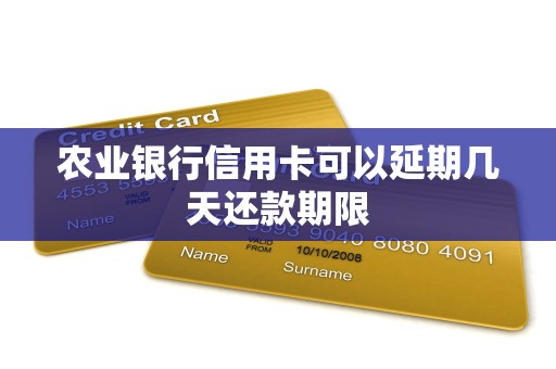农业银行信用卡可以延期几天还款期限