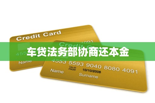 车贷法务部协商还本金