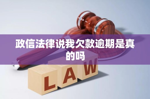 政信法律说我欠款逾期是真的吗
