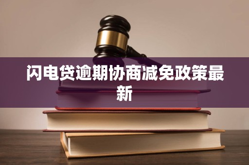 闪电贷逾期协商减免政策最新