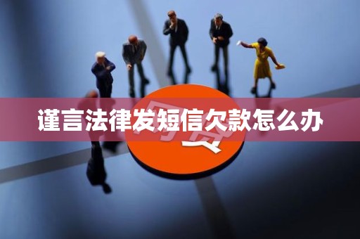 谨言法律发短信欠款怎么办