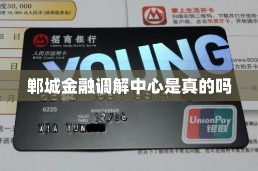 郸城金融调解中心是真的吗