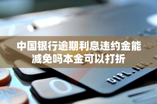 中国银行逾期利息违约金能减免吗本金可以打折