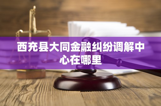 西充县大同金融纠纷调解中心在哪里