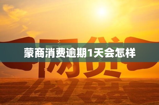 蒙商消费逾期1天会怎样